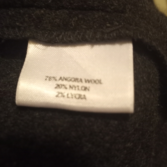 Eileen Fisher Italian Angora Wool Blend Lagenlook Kimono Style Cape Lapel Coat - Picture 7 of 7